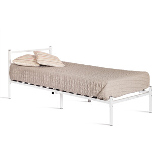Кровать TetChair Marco металл, 90х200см, белый (20683) кровать сильва нм 011 53 симпл белый фасадный slv101753