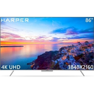 Телевизор HARPER 86U770TS телевизор harper 32r750ts 32 60гц smarttv android wifi
