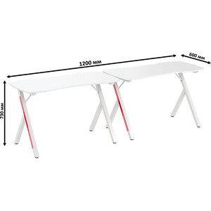 Два игровых стола Мебель-24 GT-2310, цвет белый (1028389)