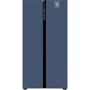 

Холодильник Weissgauff WSBS 600 NoFrost Inverter Blue Glass, WSBS 600 NoFrost Inverter Blue Glass