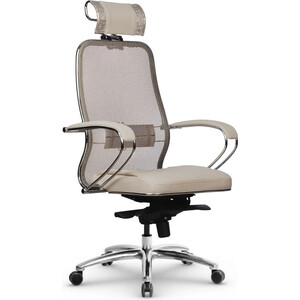 Кресло Метта Samurai SL-2.04 MPES Темно-бежевый/Светло-бежевый/Светло-бежевый кресло мешок кресло мешок зайчик светло темно серый