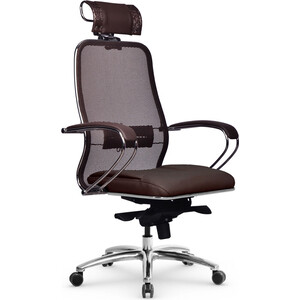 Кресло Метта Samurai SL-2.04 MPES Темно-коричневый кресло с виниловыми подушками серое с темно серым more 10253848