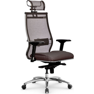 Кресло Метта Samurai SL-3.05 MPES Темно-коричневый кресло с виниловыми подушками серое с темно серым more 10253848