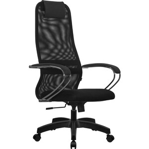 Кресло Метта SU-B-8 / подл.131 / осн.001 Черный кресло руководителя su b 10 подл 130 осн 001 экокожа сетчатая ткань
