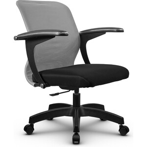 Кресло Метта SU-M-4 / подл.160 / осн.005 Светло-серый кресло руководителя su b 10 подл 130 осн 001 экокожа сетчатая ткань
