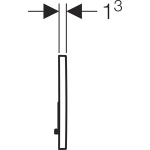 Кнопка смыва Geberit Sigma 01 альпийский белый (115.770.11.5)