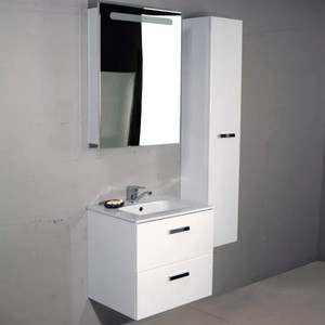 Зеркальный шкаф Roca Victoria Nord 60 левый, белый глянец (ZRU9000029)
