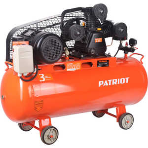 Компрессор ременной PATRIOT PTR 100/670 компрессор поршневой ременной patriot ptr80 450a 2200 вт 10 бар 450 л мин 80 л елочка