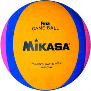 фото Мяч для водного поло mikasa w6009w, размер женский, цвет желто-сине-розовый