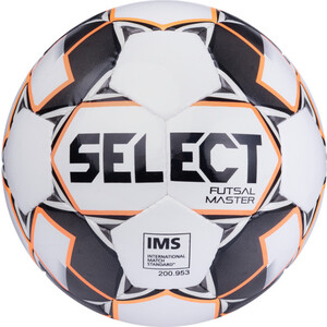 фото Мяч футзальный select futsal master (852508-061), размер 4, бел/ор/черн