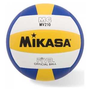 фото Мяч волейбольный mikasa mv210, р.5, бел-желт-син