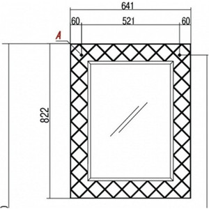 фото Зеркало акватон венеция 65 (1a155302vn010)