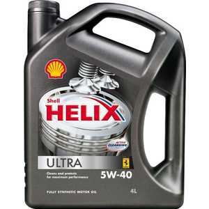 Масло Shell Helix ultra 5W-40 4 л 550021556