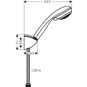 фото Душевой набор hansgrohe crometta 85 vario 2 режима (27558000)