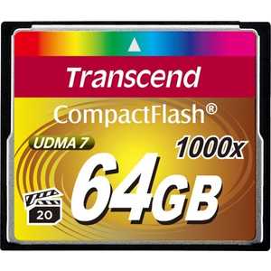 Карта памяти Transcend TS64GCF1000 карта памяти 32gb transcend 800x ultra speed compact flash ts32gcf800