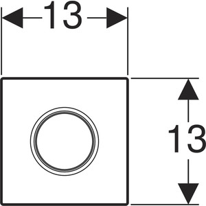 Привод смыва Geberit HyTouch Sigma 01 пневматический, для писсуара, белая (116.011.11.5) HyTouch Sigma 01 пневматический, для писсуара, белая (116.011.11.5) - фото 2