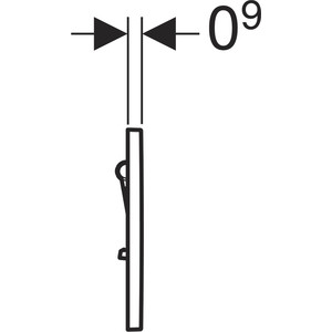 Привод смыва Geberit HyTouch Sigma 01 пневмотический, для писсуара, матовый хром (116.011.46.5) HyTouch Sigma 01 пневмотический, для писсуара, матовый хром (116.011.46.5) - фото 3