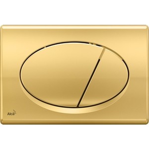 Кнопка смыва AlcaPlast золото (M75) звукоизоляционная плита alcaplast для напольных унитазов и биде m920