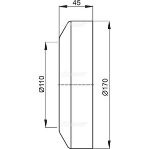 Обрамление для унитаза AlcaPlast малое D110 (A98)