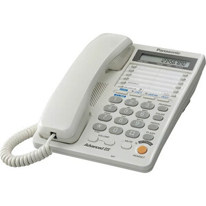 Проводной телефон Panasonic KX-TS2368RUW телефон проводной texet tx 201