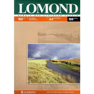 Фотобумага Lomond A4 матовая (102002) фотобумага lomond a4 матовая 102002