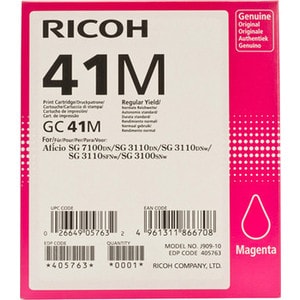 Картридж Ricoh GC 41M (405763) картридж для плоттера hp 771с b6y08a красный оригинал