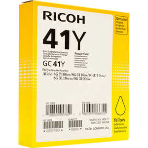 Картридж Ricoh GC 41Y (405764) картридж для лазерного принтера ricoh mp c3503 желтый оригинал