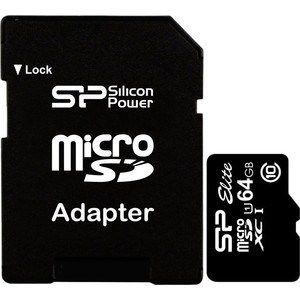 Карта памяти Silicon Power microSDXC 64Gb Class 10 UHS-I (SD адаптер) (SP064GBSTXBU1V10-SP) Карта памяти Silicon Power microSDXC 64Gb Class 10 UHS-I (SD адаптер) (SP064GBSTXBU1V10-SP)