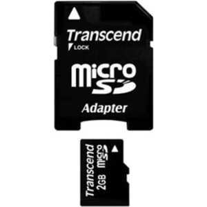 Карта памяти Transcend microSD 2GB (SD адаптер) (TS2GUSD)
