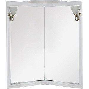Зеркало Aquanet Луис 70 (001) угловое белый без светильника (171916) зеркало aquanet модена 65 белый 00198488