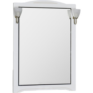 Зеркало Aquanet Луис 80 белый без светильника (173217) зеркало шкаф aquanet доминика 60 с led подсветкой белый 171918