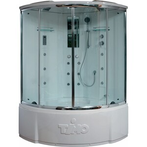 Душевая кабина Timo Lux 120х120х220 стекло прозрачное (T-7725) душевая кабина domani spa simple высокий поддон 90x90 см