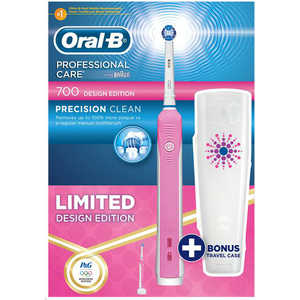 фото Электрическая зубная щетка oral-b professional care 700/d16.513-u розовый + бесплатный фут