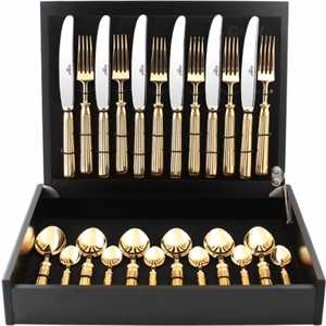 

Набор столовых приборов Cutipol Line gold из 24-х предметов 9171, Line gold из 24-х предметов 9171