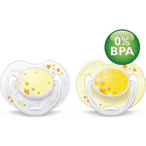 

Соска-пустышка Philips Avent ночная силиконовая 0-6мес 2шт 86457, ночная силиконовая 0-6мес 2шт 86457