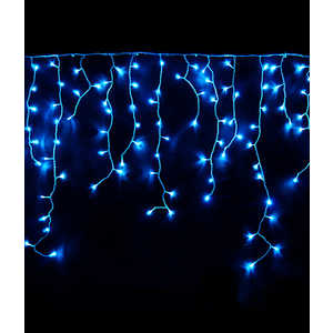 Light Светодиодная бахрома синяя 3,2x0,9 белый провод светодиодная бахрома 144 led 6 ватт ip54 для улицы и помещения провод прозрачный свечение мерцание rl i3 0 9f t v