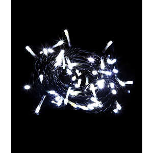 Гирлянда Light Светодиодная нить белая 10 м чёрный провод (мерцание 20 процентов)