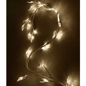фото Светодиодная композиция light ''ветка с листьями'' прозрачные листья 1,8 м белый провод