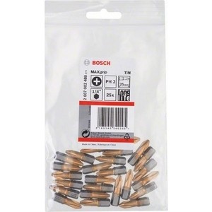 

Бит Bosch PH2 х25мм 25шт Max Grip (2.607.002.488), PH2 х25мм 25шт Max Grip (2.607.002.488)