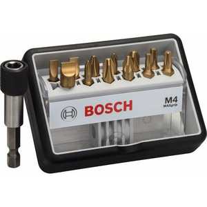 Набор бит Bosch х25мм PH/PZ/TX/SL 12шт + держаттель Max Grip Robust Line (2.607.002.580)