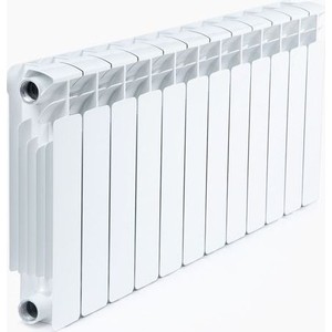 Радиатор биметаллический RIFAR Base 350 12 секций, боковое подключение (RB35012) комплект для подключения rifar для радиаторов monolit supremo 3 4 r ad g34ms
