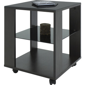 Стол журнальный Мебелик BeautyStyle 6 венге, стекло черное (П0001646) стол обеденный квадратный lс ос 11 венге