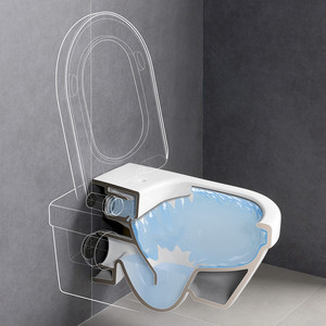 Унитаз подвесной безободковый Gustavsberg Hygienic Flush WWS с сиденьем Hygienic Flush (5G84HR01)