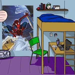 

Фотообои MARVEL Spider-Man Rooftop 127 х 184см., Spider-Man Rooftop 127 х 184см.