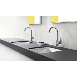 фото Смеситель для раковины hansgrohe logis с донным клапаном, хром (71130000)