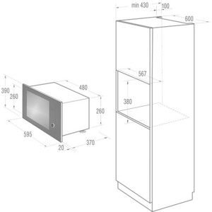 фото Встраиваемая микроволновая печь gorenje bm 6240 sy2b