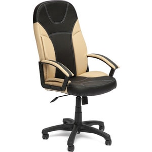 Кресло офисное TetChair TWISTER кож/зам черный/бежевый 36-6/36-34 офисное кресло для руководителей dobrin arnold lmr 103f