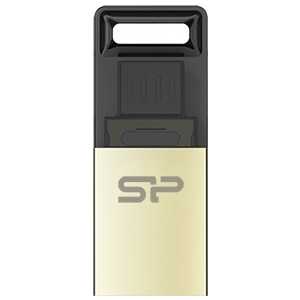 Флеш накопитель Silicon Power 8Gb Mobile X10 OTG USB 2.0/MicroUSB Золотистый (SP008GBUF2X10V1C) флеш накопитель silicon power 8gb touch t08 usb 2 0 белый sp008gbuf2t08v1w