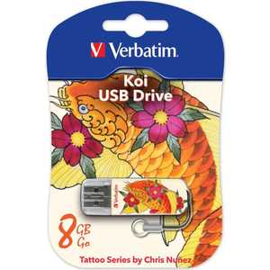 

Флеш накопитель Verbatim 8GB Mini Tattoo Edition USB 2.0 Рыба (49882), 8GB Mini Tattoo Edition USB 2.0 Рыба (49882)