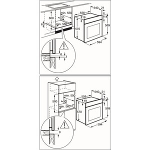 Духовой шкаф zanussi zzb510301x